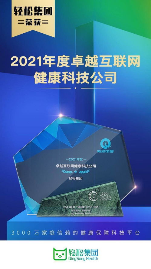 資訊 業(yè)務(wù)發(fā)展與社會(huì)責(zé)任雙行，輕松集團(tuán)當(dāng)選年度卓越互聯(lián)網(wǎng)健康科技公司